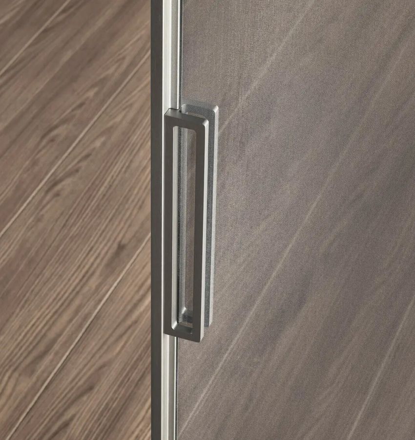 Структура, цвет 304 platino, стекло с сеткой, цвет 60 rete alluminio