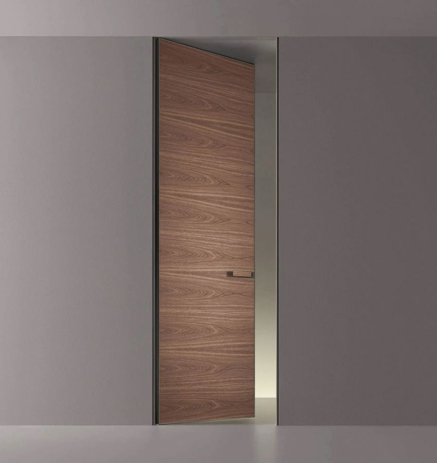 Структура, цвет 301 peltro, дверное полотно 15 noce, ручка со вставкой в цвет дверного полотна