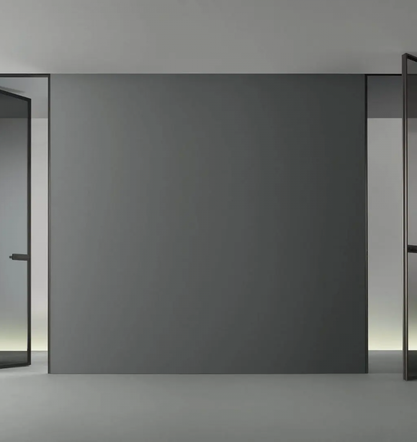 Структура и ручка - цвет 14 brown, стекло, цвет 63 grigio trasparente