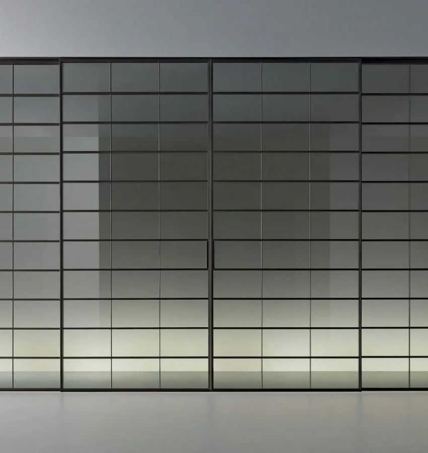 Структура и ручка - цвет 14 brown, стекло, цвет 67 riflettente chiaro