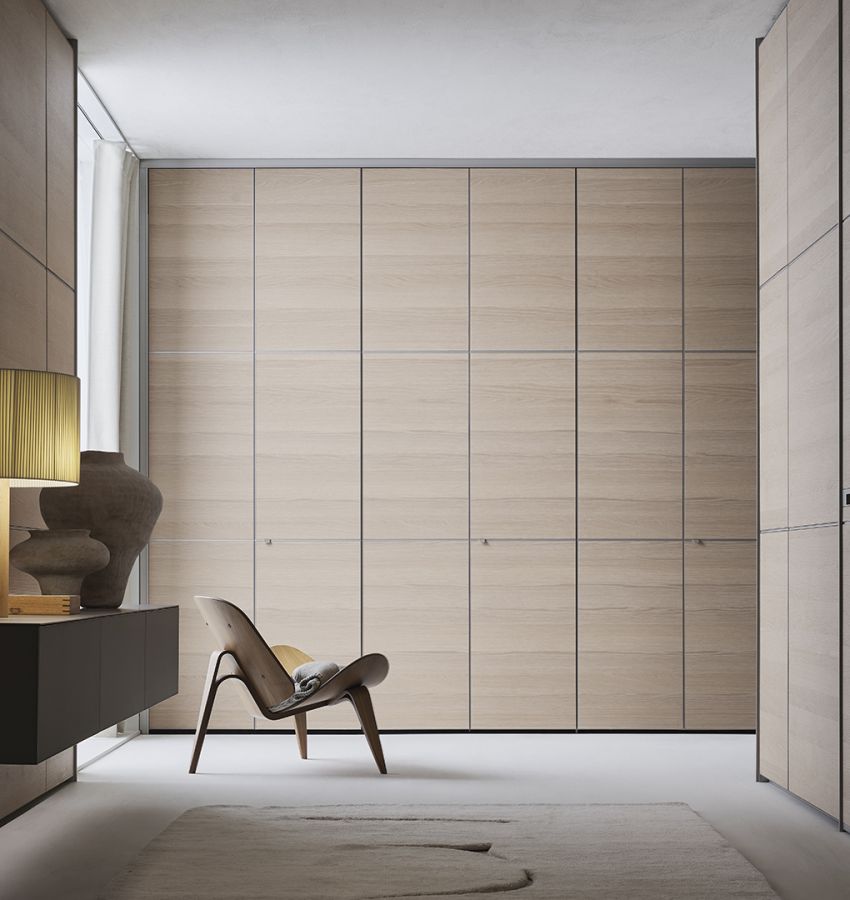 Cтруктура 304 platino, дверная панель 701 rovere taiga